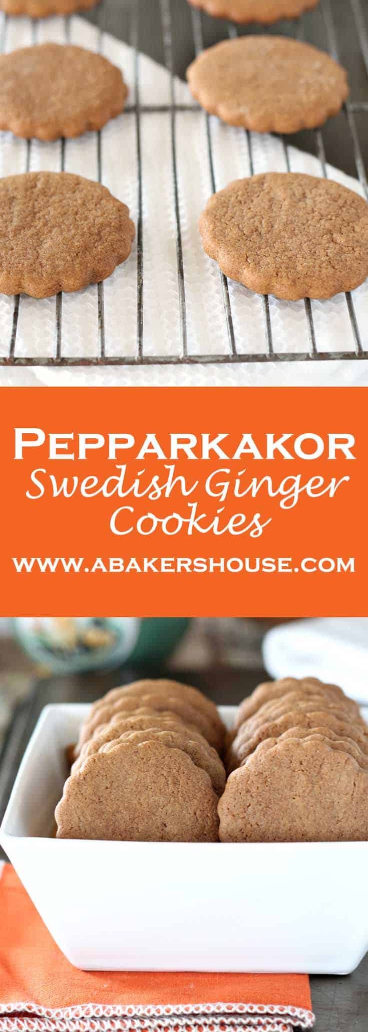 The Best Swedish Ginger Cookies-- Pepparkakor | A Baker's House