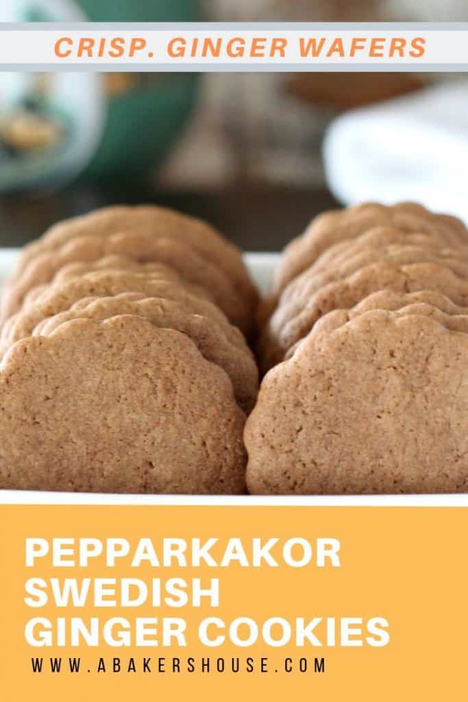 The Best Swedish Ginger Cookies-- Pepparkakor | A Baker's House