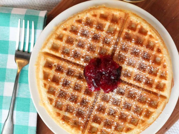 Overnight Belgian-Style Yeast Waffles - Tutti Dolci Baking Recipes