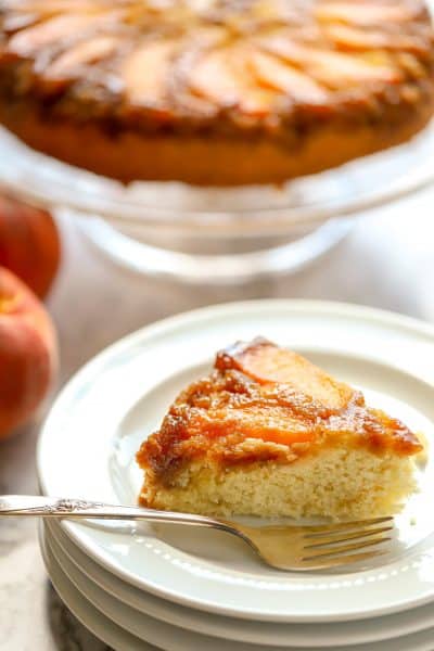 Easy Peach Upside-Down Cake | A Baker's House