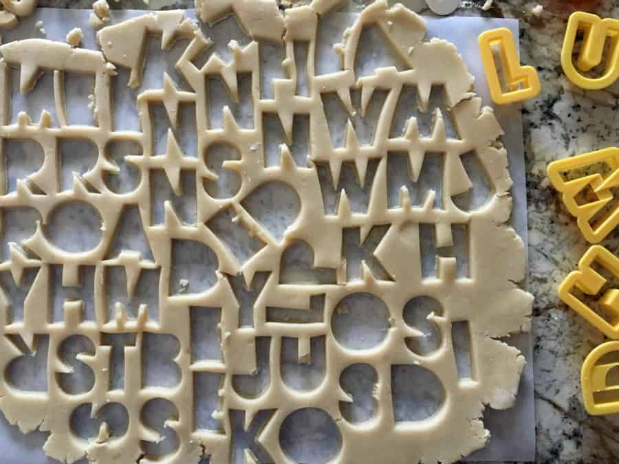 Bake Homemade Alphabet Letter Cookies