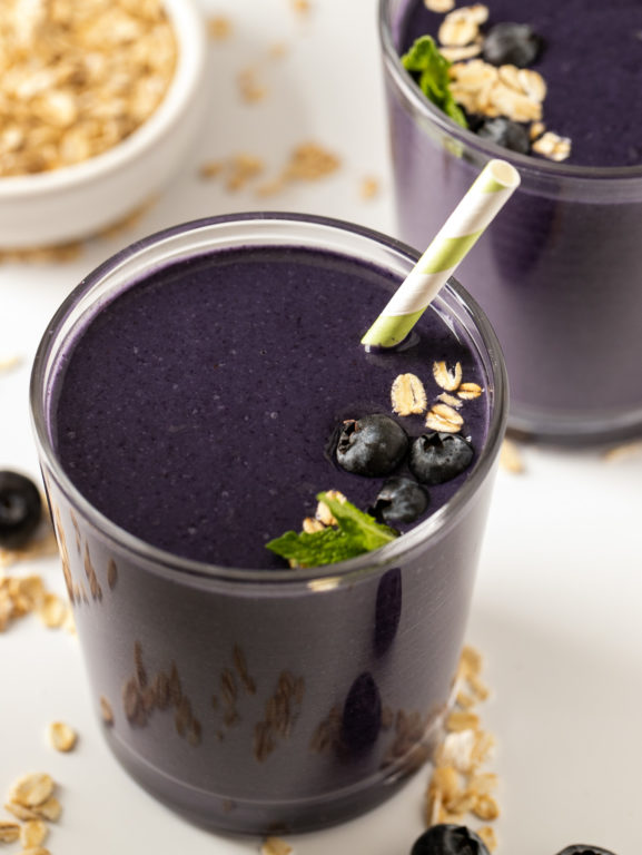 Blueberry Oat Smoothie | A Baker's House